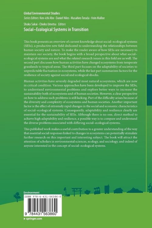 Produktbild: Social-Ecological Systems in Transition