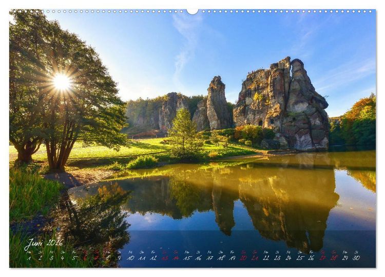 Produktbild: Romantisches NRW (hochwertiger Premium Wandkalender 2026 DIN A2 quer), Kunstdruck in Hochglanz