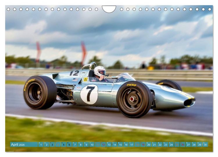 Produktbild: Formel 1 in den sechziger Jahren (Wandkalender 2026 DIN A4 quer), CALVENDO Monatskalender