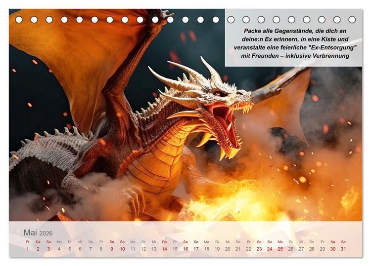 Produktbild: Endlich erfolgreich geschieden (Tischkalender 2026 DIN A5 quer), CALVENDO Monatskalender