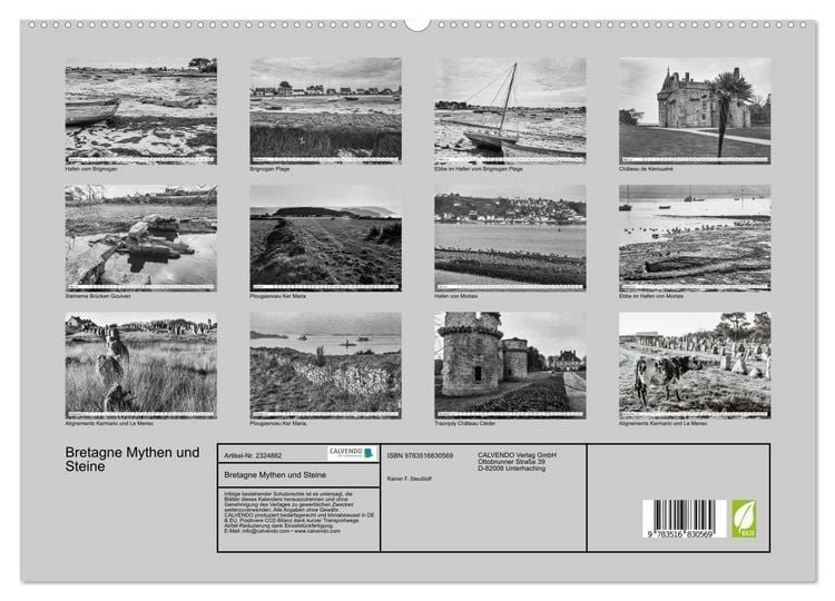 Produktbild: Bretagne Mythen und Steine (hochwertiger Premium Wandkalender 2027 DIN A2 quer), Kunstdruck in Hochglanz