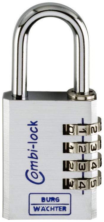 Produktbild: Burg W&auml;chter 3651 Vorh&auml;ngeschloss 40.00 mm Alusilber (Chrom) Zahlenschloss