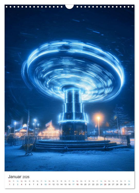 Produktbild: Lichtkarussell (Wandkalender 2026 DIN A3 hoch), CALVENDO Monatskalender