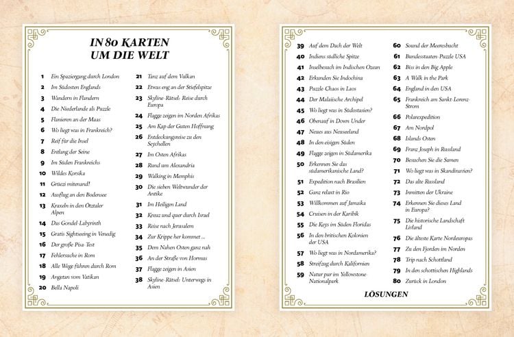 Produktbild: Rätselbuch der Landkarten • In 80 Karten um die Welt