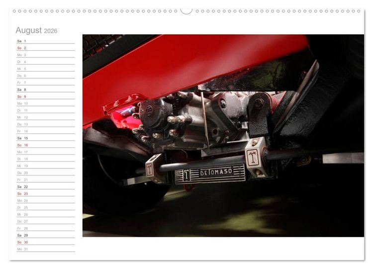 Produktbild: De Tomaso Pantera (hochwertiger Premium Wandkalender 2026 DIN A2 quer), Kunstdruck in Hochglanz