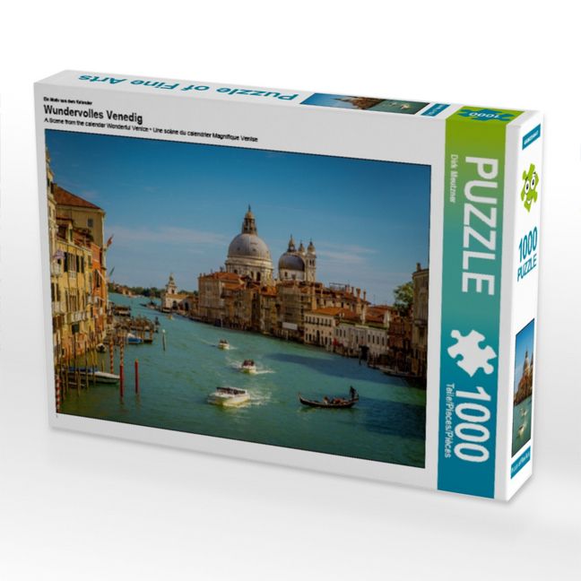 Produktbild: CALVENDO Puzzle Ein Motiv aus dem Kalender Wundervolles Venedig | 1000 Teile Lege-Gr&ouml;&szlig;e 64x48cm Foto-Puzzle f&uuml;r gl&uuml;ckliche Stunden