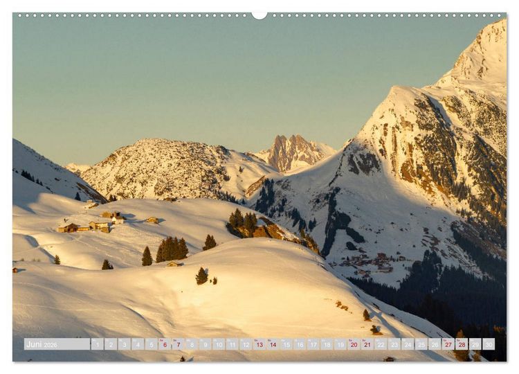 Produktbild: Lech am Arlberg - Winterzauber f&uuml;r das ganze Jahr (Wandkalender 2026 DIN A2 quer), CALVENDO Monatskalender