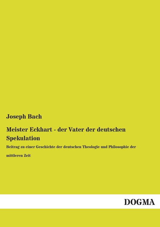 Produktbild: Meister Eckhart - der Vater der deutschen Spekulation