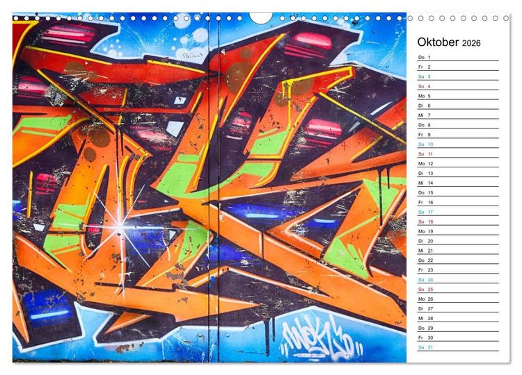 Produktbild: Dresden Graffiti (Wandkalender 2026 DIN A3 quer), CALVENDO Monatskalender