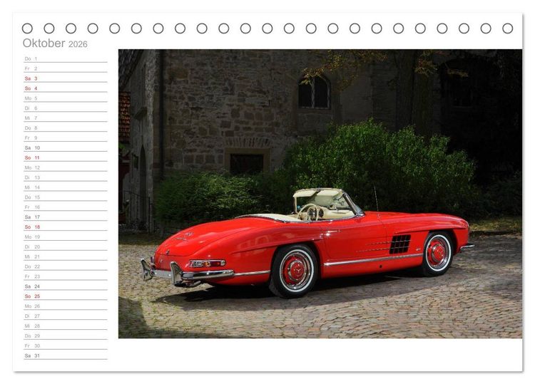 Produktbild: 300 SL Collectors Edition 2 (Tischkalender 2026 DIN A5 quer), CALVENDO Monatskalender