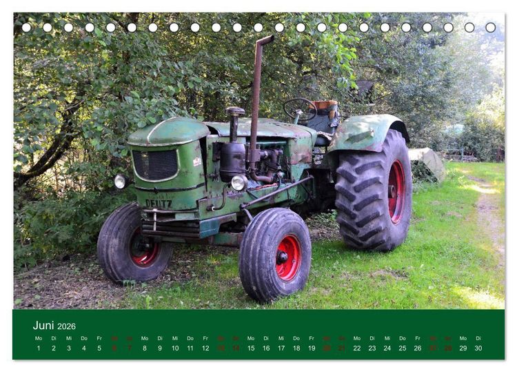 Produktbild: TRECKER-SCHLEPPER. Unverzichtbare Helfer in der Landwirtschaft (Tischkalender 2026 DIN A5 quer), CALVENDO Monatskalender