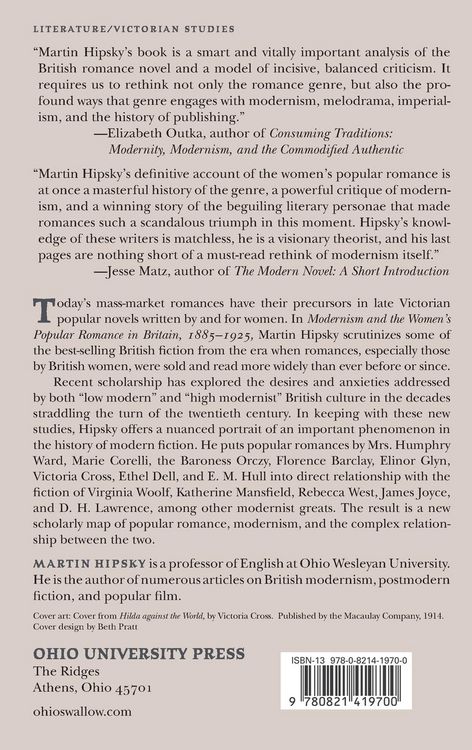 Produktbild: Modernism and the Women's Popular Romance in Britain, 1885-1925