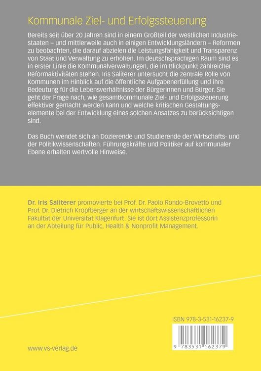 Produktbild: Kommunale Ziel- und Erfolgssteuerung