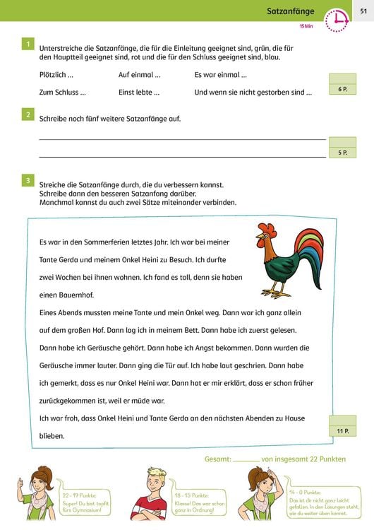 Produktbild: Klett Sicher ins Gymnasium 15-Minuten-Kurztests Deutsch 4. Klasse