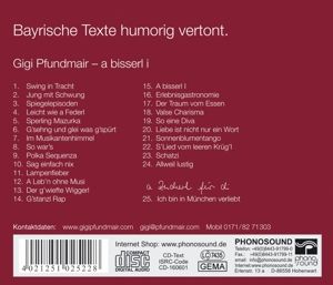 Produktbild: Pfundmair, G: Bisserl I