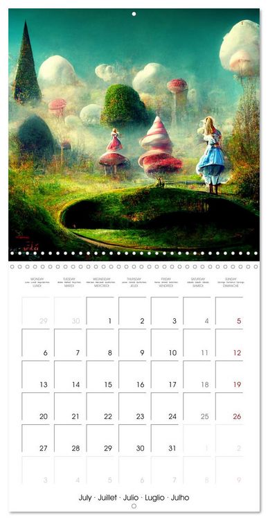 Produktbild: Alice's magic road (Wall Calendar 2026 12 &times; 12 Inch) CALVENDO 12 Month Wall Calendar