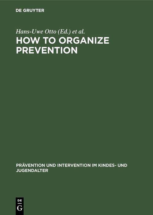 Produktbild: How to Organize Prevention