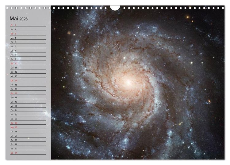 Produktbild: Der Weltraum. Spektakul&auml;re Gasnebel und Galaxien (Wandkalender 2026 DIN A3 quer), CALVENDO Monatskalender