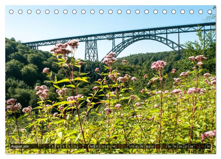 Produktbild: M&uuml;ngstener Br&uuml;cke - Stahlkonstruktion der Superlative (Tischkalender 2026 DIN A5 quer), CALVENDO Monatskalender