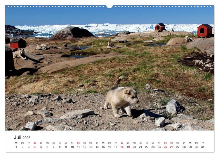 Produktbild: Gr&ouml;nland Bizarre Eiswelt um Ilulissat (hochwertiger Premium Wandkalender 2026 DIN A2 quer), Kunstdruck in Hochglanz
