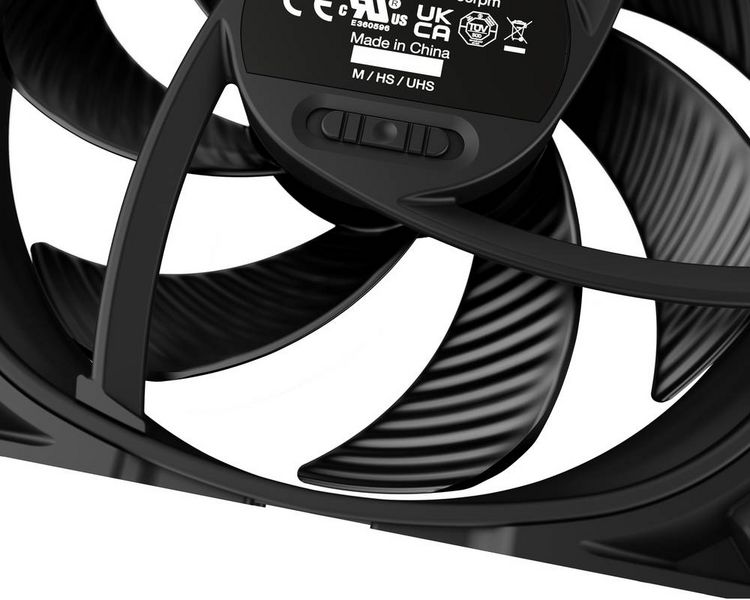 Produktbild: BeQuiet SILENT WINGS PRO 4 PC-Geh&auml;use-L&uuml;fter Schwarz (B x H x T) 120 x 25 x 120mm