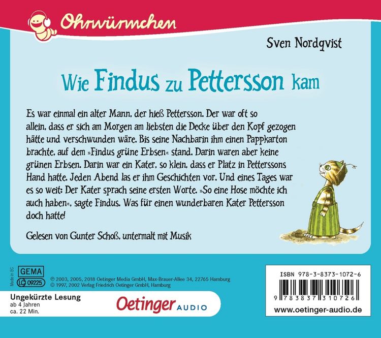 Pettersson und Findus. Wie Findus zu Pettersson kam