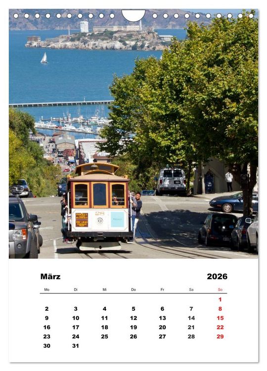 Produktbild: SAN FRANCISCO im Sommer (Wandkalender 2026 DIN A4 hoch), CALVENDO Monatskalender