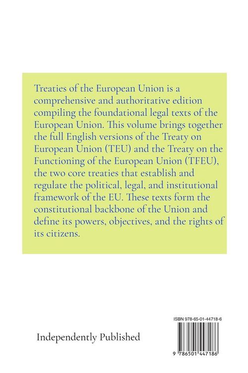 Produktbild: Treaties of the European Union