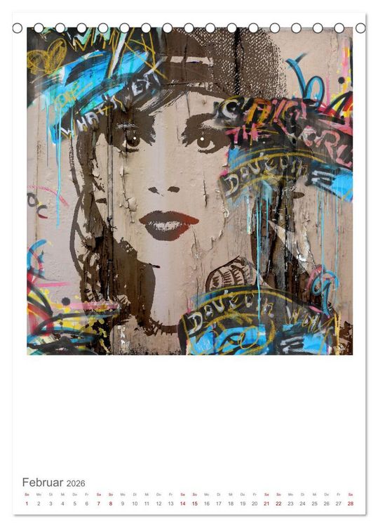 Produktbild: POP UP GIRLS Art Portr&auml;ts by Ulrike Langen (Tischkalender 2026 DIN A5 hoch), CALVENDO Monatskalender