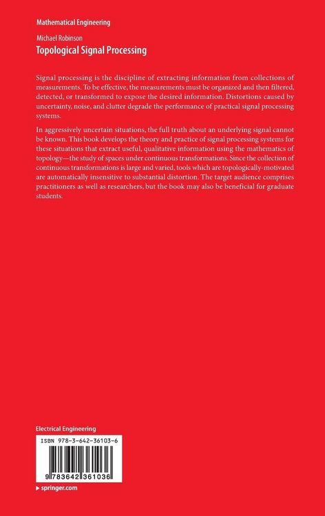 Produktbild: Topological Signal Processing