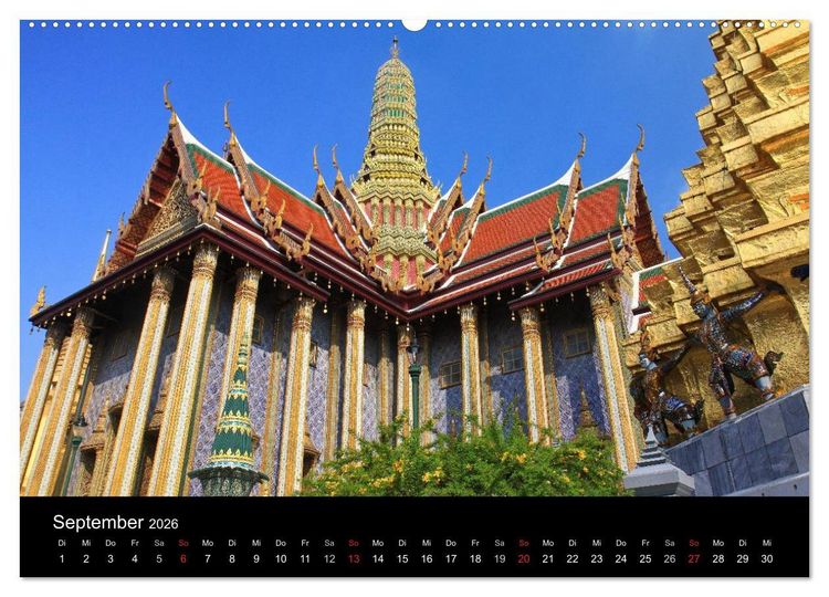 Produktbild: Tropenparadies Thailand 2026 (Wandkalender 2026 DIN A2 quer), CALVENDO Monatskalender