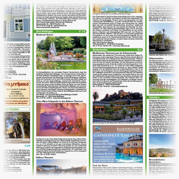 Produktbild: Publicpress Rad- und Wanderkarte Markgr&auml;flerland, Staufen im Breisgau, Belchen, L&ouml;rrach 1:50.000