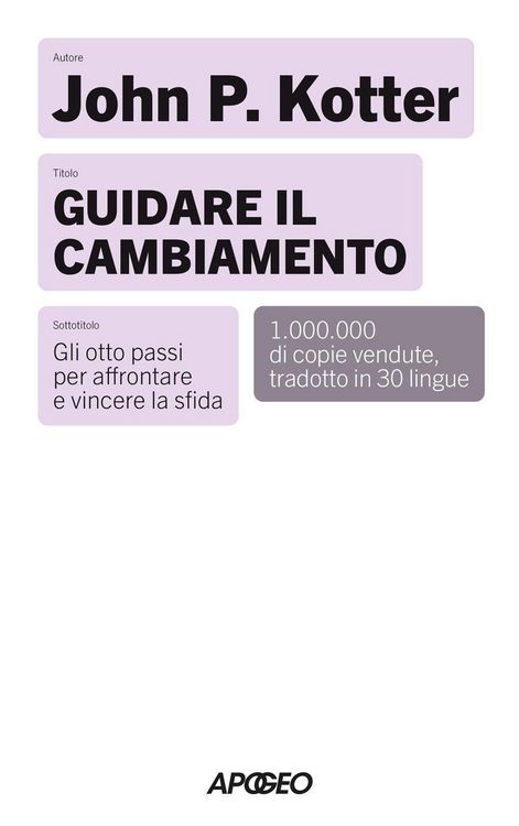 Produktbild: Guidare il cambiamento. Gli otto passi per affrontare e vincere la sfida