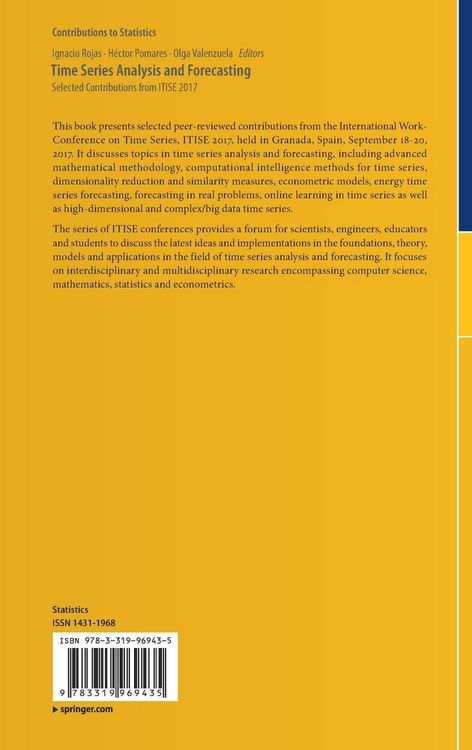 Produktbild: Time Series Analysis and Forecasting