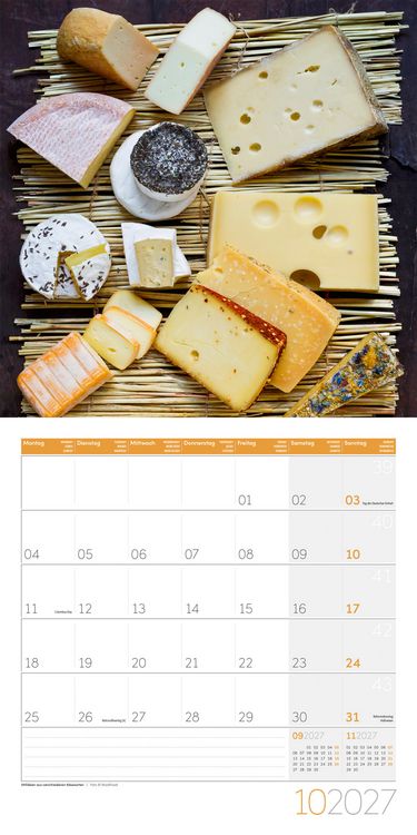 Produktbild: Food Kalender 2027 - 30x30 - Art12