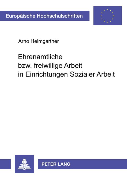 Produktbild: Ehrenamtliche bzw. freiwillige Arbeit in Einrichtungen Sozialer Arbeit