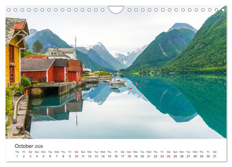 Produktbild: Norway - landscapes and fjords in western Norway (Wall Calendar 2026 DIN A4 landscape), CALVENDO 12 Month Wall Calendar