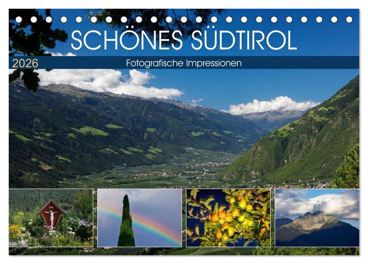 Produktbild: Sch&ouml;nes S&uuml;dtirol (Tischkalender 2026 DIN A5 quer), CALVENDO Monatskalender