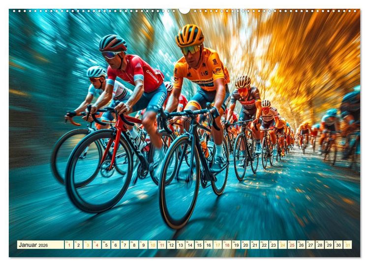 Produktbild: Radrennen - tolle Momente (Wandkalender 2026 DIN A2 quer), CALVENDO Monatskalender
