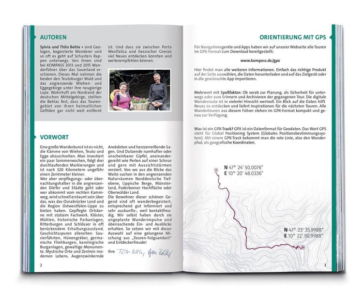 Produktbild: KOMPASS Wanderf&uuml;hrer Naturpark Teutoburger Wald mit Wiehen- und Eggegebirge, 55 Touren mit Extra-Tourenkarte