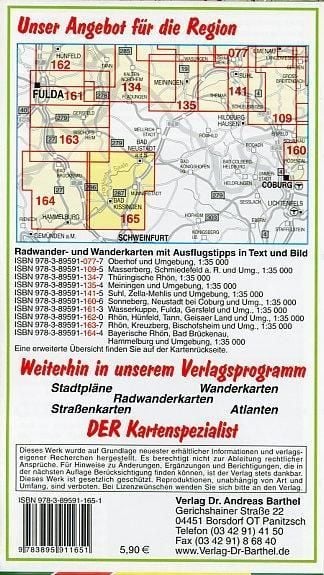 Produktbild: Wander- und Radwanderkarte Bayerische Rh&ouml;n, Bad Kissingen, Bad Neustadt a.d.S. und Umgebung