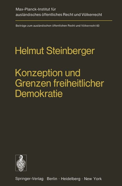 Produktbild: Konzeption und Grenzen freiheitlicher Demokratie