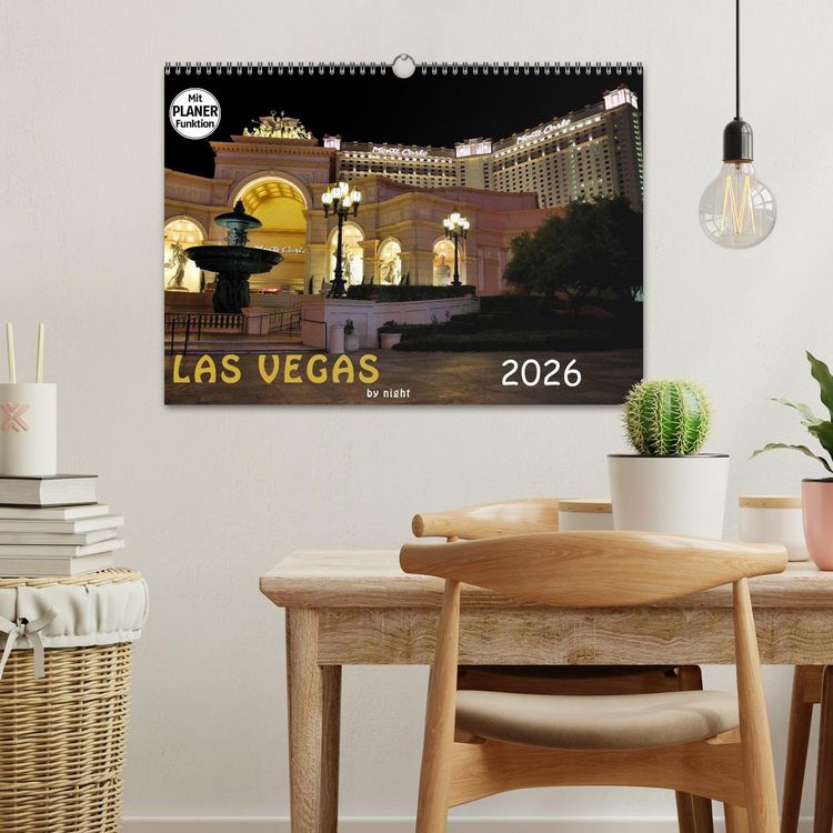 Produktbild: LAS VEGAS - by night (Wandkalender 2026 DIN A3 quer), CALVENDO Monatskalender