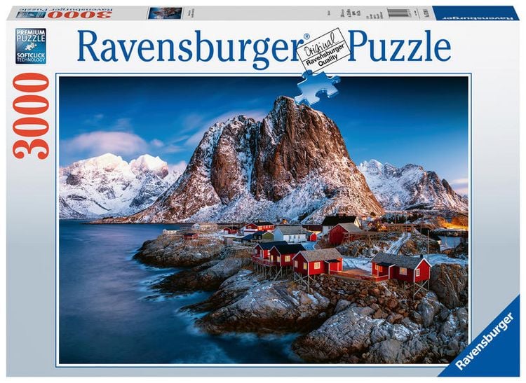 Produktbild: Puzzle Ravensburger Hamnoy, Lofoten 3000 Teile