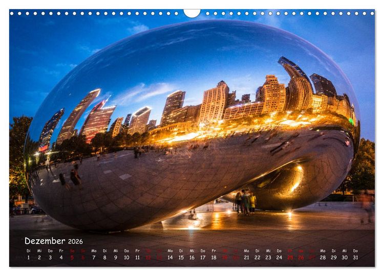 Produktbild: Chicago - Stadt der Ebenen (Wandkalender 2026 DIN A3 quer), CALVENDO Monatskalender