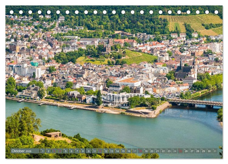 Produktbild: Bingen - Tor zum Mittelrhein (Tischkalender 2026 DIN A5 quer), CALVENDO Monatskalender