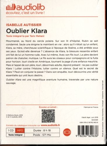Produktbild: Oublier Klara