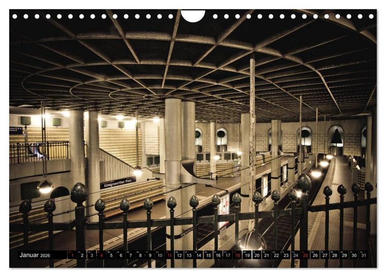 Produktbild: U-Bahn-Stationen Hannover (Wandkalender 2026 DIN A4 quer), CALVENDO Monatskalender