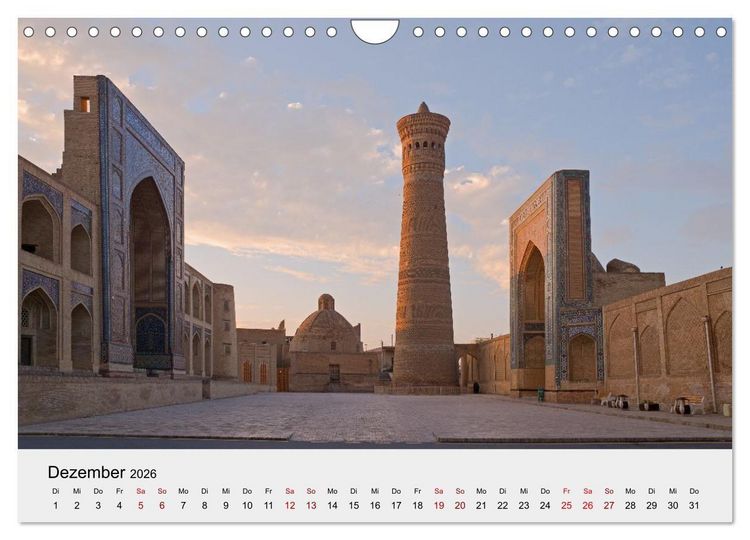 Produktbild: Usbekistan entlang der Seidenstra&szlig;e (Wandkalender 2026 DIN A4 quer), CALVENDO Monatskalender