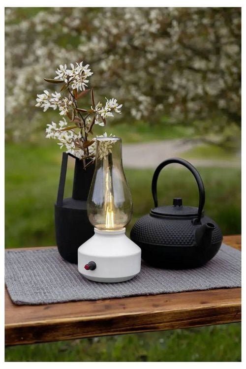 Produktbild: Konstsmide 4130-205 Akku-Tischlampe Warmwei&szlig; Wei&szlig;